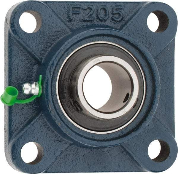 Tritan - 1" ID, 3.74" OAL x 1.41" OAH 4-Bolt Flange - 1,765 Lb Static Cap, 3,147 Lb Dyn Cap, 2.76" Btw Mnt Hole Ctrs, 0.63" Base-to-Ctr Ht, Cast Iron/Steel - Apex Tool & Supply