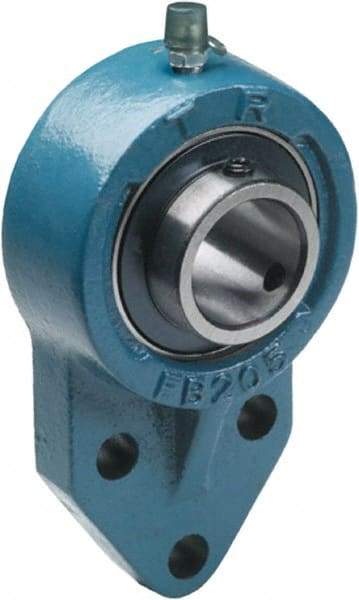 Tritan - 1" ID, 4-3/4" OAL x 1.43" OAH 3 Bolt Flange Mounted Bearing - 1,765 Lb Static Cap, 3,147 Lb Dyn Cap, 1.62" Btw Mnt Hole Ctrs, Cast Iron/Steel - Apex Tool & Supply