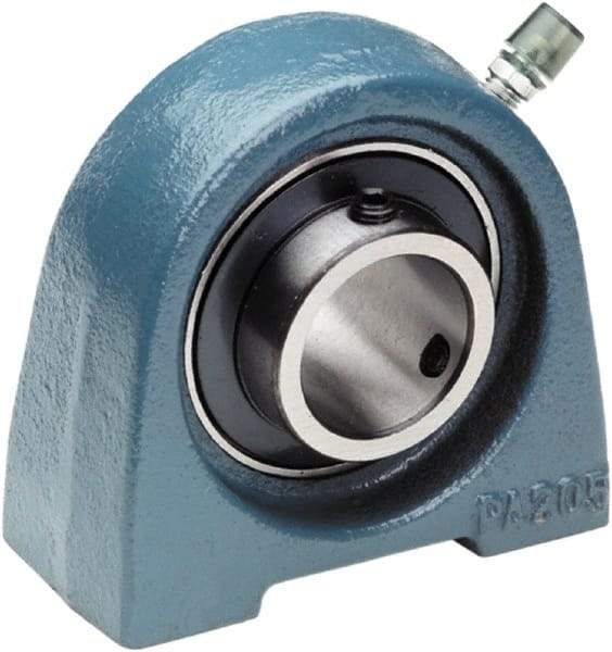 Tritan - 3/4" ID, 2.5591" OAL x 2.5197" OAH Pillow Block - 1,495 Lb Static Cap, 2,878 Lb Dyn Cap, 2" Btw Mnt Hole Ctrs, 1-5/16" Base-to-Ctr Ht, Cast Iron/Steel - Apex Tool & Supply