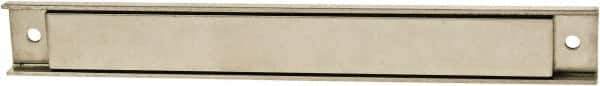 Mag-Mate - 126 Max Pull Force Lb, 12" Long x 1-1/2" Wide x 5/8" Thick, Rectangular Channel, Ceramic Fixture Magnet - 300°F Max Operating Temp, Grade 8 Ceramic, Stainless Steel Housing - Apex Tool & Supply