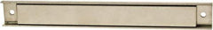 Mag-Mate - 50 Max Pull Force Lb, 12" Long x 1-1/2" Wide x 11/32" Thick, Rectangular Channel, Ceramic Fixture Magnet - 300°F Max Operating Temp, Grade 8 Ceramic, Stainless Steel Housing - Apex Tool & Supply