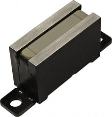 Mag-Mate - 80 Max Pull Force Lb, 3-1/4" Long x 7/8" Wide x 1-3/8" Thick, End Mount, Ceramic Fixture Magnet - 480°F Max Operating Temp, Grade 8 Ceramic, Steel Housing - Apex Tool & Supply