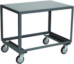 Jamco - Open Angle Frame Bottom Mobile Table - Steel, Gray, 60" Long x 36" Deep x 30" High - Apex Tool & Supply