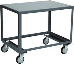 Jamco - Open Angle Frame Bottom Mobile Table - Steel, Gray, 48" Long x 36" Deep x 30" High - Apex Tool & Supply
