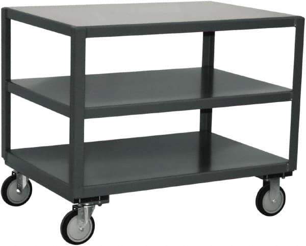 Jamco - Flush Mobile Table - Steel, Gray, 48" Long x 30" Deep x 30" High - Apex Tool & Supply