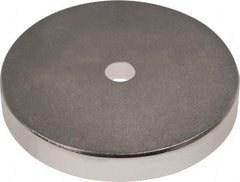 Mag-Mate - 1-1/2" Long x 1-1/2" Diam x 1/8" High, 1 Mounting Hole, 45 Poles, Ring Neodymium Rare Earth Holding Magnet - 33.7 Lb Average & 67.3 Lb Max Pull Force, 1/8 Mounting Hole, Through Hole Style, 180°F Max Operating Temp - Apex Tool & Supply