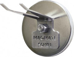 Mag-Mate - 190 Lb Max Pull Force, 1/2" Overall Height, 4-29/32" Diam, Ceramic Cup Magnet - Magnetic Spray Gun Holder Style, Chrome Plated - Apex Tool & Supply