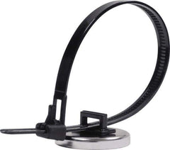 Mag-Mate - 14 Lb Max Pull Force, 3/16" Overall Height, 1-15/64" Diam, Ceramic Cup Magnet - Cup Magnets With Clamp Style, Chrome Plated - Apex Tool & Supply