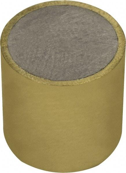 Mag-Mate - 1/2" Diam x 1/2" High, 0.23 Lb Average & 0.45 Lb Max Pull Force, Brass Alnico Shielded Magnet - 800°F Max Operating Temp, 0.032" Wall Thickness, Grade 5 Alnico - Apex Tool & Supply
