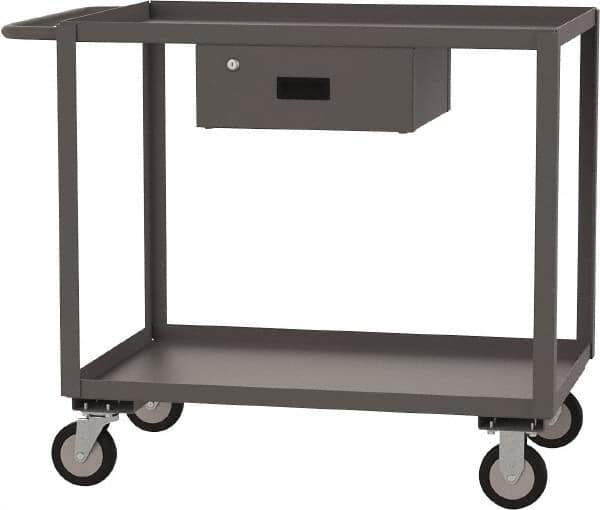 Jamco - 1,200 Lb Capacity, 30" Wide x 60" Long x 35" High Standard Utility Cart - 2 Shelf, Steel - Apex Tool & Supply
