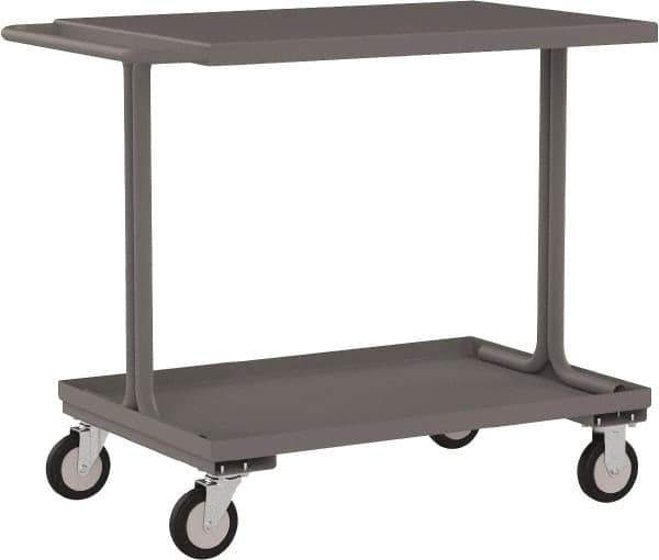 Jamco - 1,200 Lb Capacity, 24" Wide x 36" Long x 39" High Service Cart - 2 Shelf, Steel - Apex Tool & Supply