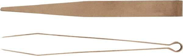 Ampco - 4-1/4" OAL All Purpose Fine Point Tweezers - Straight Round - Apex Tool & Supply