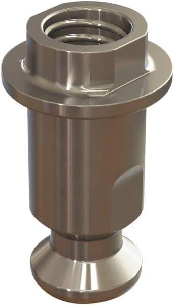 Jergens - M5 Round Head Hardened Steel Clamp Cylinder Pressure Point - For ZPS, 10mm High x 10mm Wide - Apex Tool & Supply