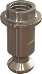 Jergens - M5 Round Head Hardened Steel Clamp Cylinder Pressure Point - For ZPS, 10mm High x 10mm Wide - Apex Tool & Supply