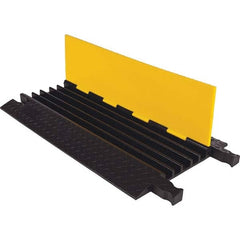 Checkers - On Floor Cable Covers Cover Material: Polyurethane Number of Channels: 5 - Apex Tool & Supply