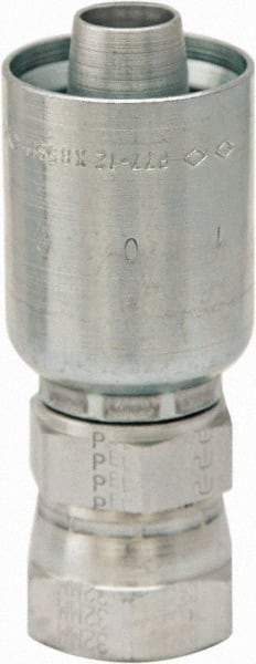 Parker - 1-7/8-12 JIC Steel Hydraulic Hose Female JIC 37° Swivel & Straight Fitting - 5,000 psi, -24 Hose Size, 1 1/2" Hose Diam, Series 77 - Apex Tool & Supply