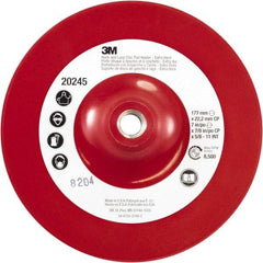 3M - 7" Diam Hook & Loop Disc Backing Pad - Extra Hard Density, 8,500 RPM - Apex Tool & Supply