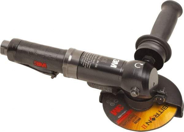 3M - 4-1/2" Wheel Diam, 12,000 RPM, Electric Cutoff & Cutoff-Grinder Tool - Right Angle Handle - Apex Tool & Supply