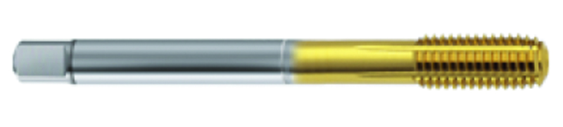 M22 x 1.50 Dia. - 6HX - 7 FL - Cobalt Semi-Bott Tap-TiN FORM-C DIN 374 - Apex Tool & Supply