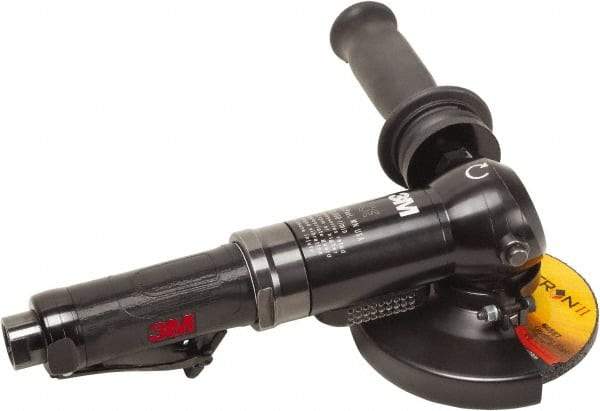 3M - 4-1/2" Wheel Diam, 12,000 RPM, Corded Angle & Disc Grinder - 5/8-11 Spindle - Apex Tool & Supply