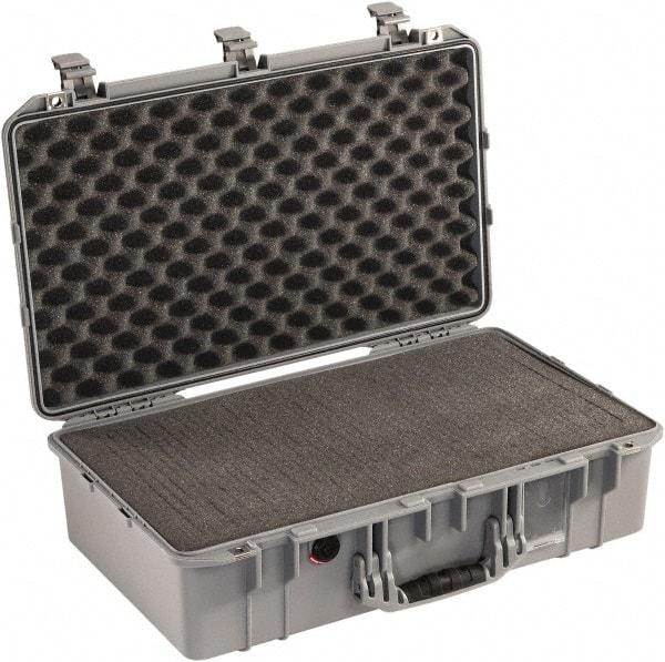 Pelican Products, Inc. - 15-15/32" Wide x 8-15/64" High, Aircase w/Foam - Silver - Apex Tool & Supply