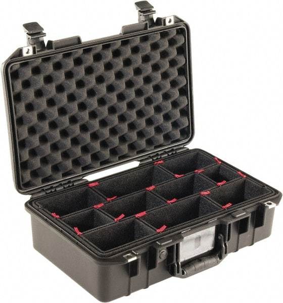 Pelican Products, Inc. - 12-31/32" Wide x 6-57/64" High, Aircase w/Divider - Black - Apex Tool & Supply