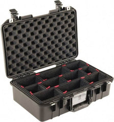 Pelican Products, Inc. - 12-31/32" Wide x 6-57/64" High, Aircase w/Divider - Black - Apex Tool & Supply