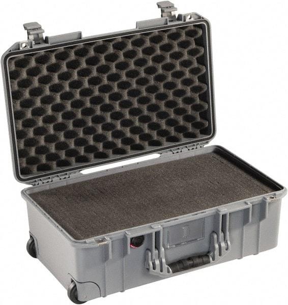 Pelican Products, Inc. - 13-31/32" Wide x 8-63/64" High, Aircase w/Foam - Silver - Apex Tool & Supply