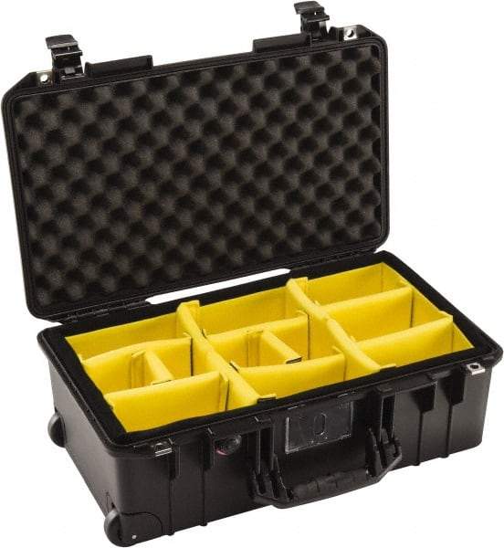 Pelican Products, Inc. - 13-31/32" Wide x 8-63/64" High, Aircase w/Divider - Black - Apex Tool & Supply