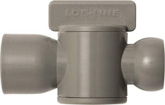 Loc-Line - 10 Piece, 1/2" ID Coolant Hose Female NPT Valve - Female to Female Connection, Acetal Copolymer Body, NPT, Use with Loc-Line Modular Hose Systems - Apex Tool & Supply