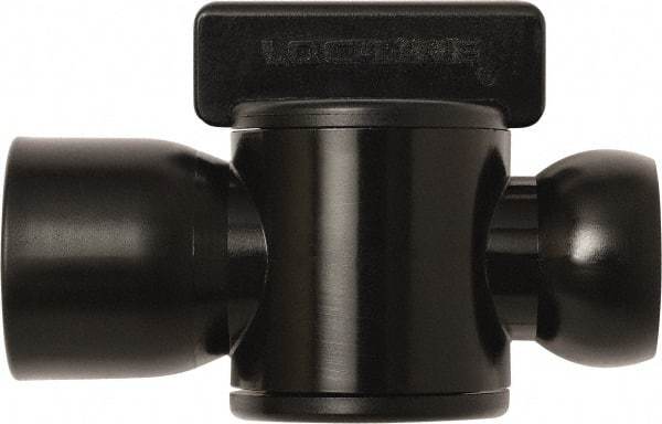 Loc-Line - 10 Piece, 1/2" ID Coolant Hose Female NPT Valve - Female to Female Connection, Acetal Copolymer Body, NPT, Use with Loc-Line Modular Hose Systems - Apex Tool & Supply