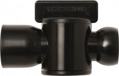 Loc-Line - 10 Piece, 1/2" ID Coolant Hose Female NPT Valve - Female to Female Connection, Acetal Copolymer Body, NPT, Use with Loc-Line Modular Hose Systems - Apex Tool & Supply