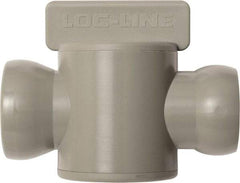 Loc-Line - 10 Piece, 3/4" ID Coolant Hose In-Line Check Valve - Female to Ball Connection, Acetal Copolymer Body, Unthreaded, Use with Loc-Line Modular Hose Systems - Apex Tool & Supply