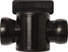 Loc-Line - 10 Piece, 3/4" ID Coolant Hose In-Line Check Valve - Female to Ball Connection, Acetal Copolymer Body, Unthreaded, Use with Loc-Line Modular Hose Systems - Apex Tool & Supply