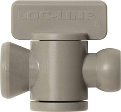 Loc-Line - 10 Piece, 1/4" ID Coolant Hose In-Line Check Valve - Female to Ball Connection, Acetal Copolymer Body, Unthreaded, Use with Loc-Line Modular Hose Systems - Apex Tool & Supply