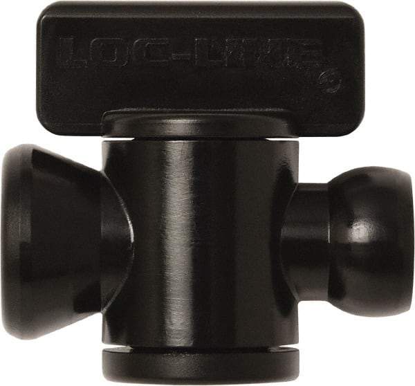 Loc-Line - 10 Piece, 1/4" ID Coolant Hose In-Line Check Valve - Female to Ball Connection, Acetal Copolymer Body, Unthreaded, Use with Loc-Line Modular Hose Systems - Apex Tool & Supply