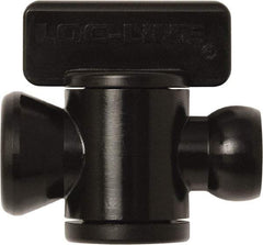 Loc-Line - 10 Piece, 1/4" ID Coolant Hose In-Line Check Valve - Female to Ball Connection, Acetal Copolymer Body, Unthreaded, Use with Loc-Line Modular Hose Systems - Apex Tool & Supply