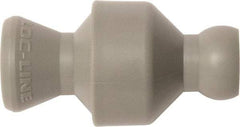 Loc-Line - 10 Piece, 1/4" ID Coolant Hose In-Line Check Valve - Female to Ball Connection, Acetal Copolymer Body, Unthreaded, Use with Loc-Line Modular Hose Systems - Apex Tool & Supply