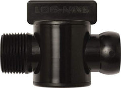 Loc-Line - 10 Piece, 3/4" ID Coolant Hose Male NPT Valve - Male to Female Connection, Acetal Copolymer Body, NPT, Use with Loc-Line Modular Hose Systems - Apex Tool & Supply