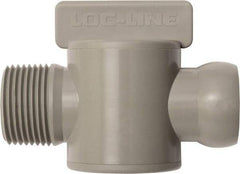 Loc-Line - 10 Piece, 3/4" ID Coolant Hose Male NPT Valve - Male to Female Connection, Acetal Copolymer Body, NPT, Use with Loc-Line Modular Hose Systems - Apex Tool & Supply