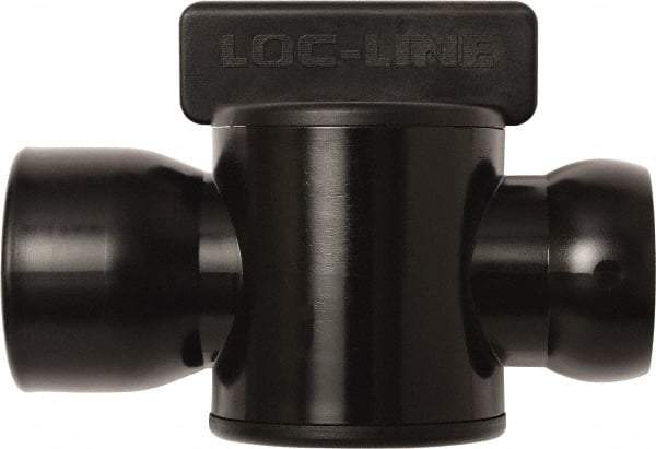 Loc-Line - 10 Piece, 3/4" ID Coolant Hose Female NPT Valve - Female to Female Connection, Acetal Copolymer Body, NPT, Use with Loc-Line Modular Hose Systems - Apex Tool & Supply