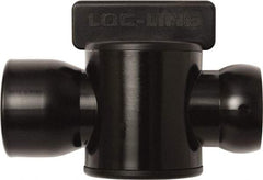 Loc-Line - 10 Piece, 3/4" ID Coolant Hose Female NPT Valve - Female to Female Connection, Acetal Copolymer Body, NPT, Use with Loc-Line Modular Hose Systems - Apex Tool & Supply