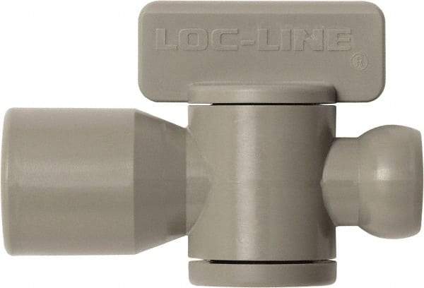 Loc-Line - 10 Piece, 1/4" ID Coolant Hose Female NPT Valve - Female to Female Connection, Acetal Copolymer Body, NPT, Use with Loc-Line Modular Hose Systems - Apex Tool & Supply