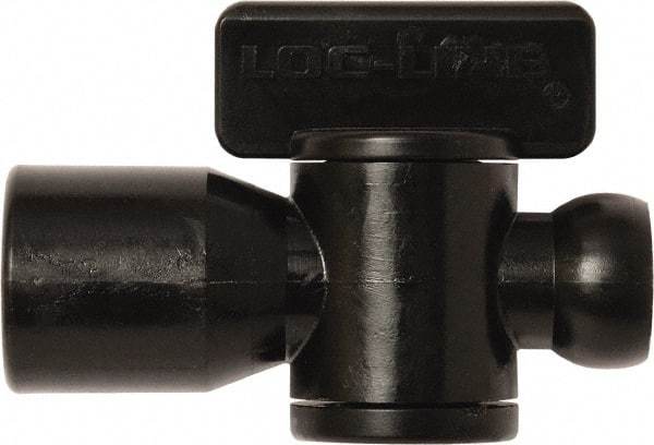 Loc-Line - 10 Piece, 1/4" ID Coolant Hose Female NPT Valve - Female to Female Connection, Acetal Copolymer Body, NPT, Use with Loc-Line Modular Hose Systems - Apex Tool & Supply