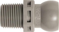 Loc-Line - 50 Piece, 3/8" Hose ID, Male to Female Coolant Hose Connector - 3/8" NPT, For Loc-Line Modular Hose Systems - Apex Tool & Supply
