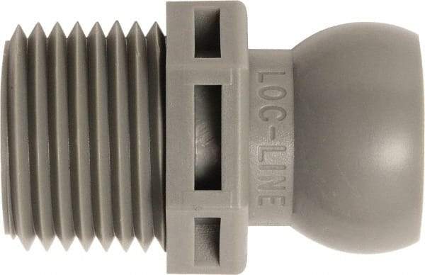 Loc-Line - 50 Piece, 1/2" Hose ID, Male to Female Coolant Hose Connector - 1/2" NPT, For Loc-Line Modular Hose Systems - Apex Tool & Supply