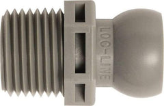 Loc-Line - 50 Piece, 1/2" Hose ID, Male to Female Coolant Hose Connector - 1/2" NPT, For Loc-Line Modular Hose Systems - Apex Tool & Supply