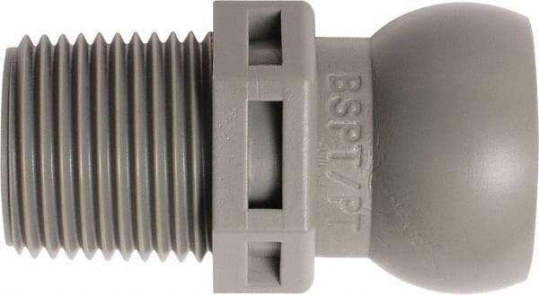 Loc-Line - 50 Piece, 3/8" Hose ID, Male to Female Coolant Hose Connector - 3/8" BSPT, For Loc-Line Modular Hose Systems - Apex Tool & Supply