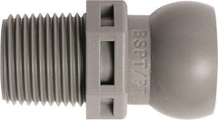 Loc-Line - 50 Piece, 3/8" Hose ID, Male to Female Coolant Hose Connector - 3/8" BSPT, For Loc-Line Modular Hose Systems - Apex Tool & Supply