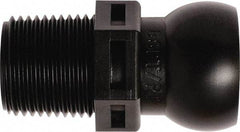 Loc-Line - 50 Piece, 3/8" Hose ID, Male to Female Coolant Hose Connector - 3/8" BSPT, For Loc-Line Modular Hose Systems - Apex Tool & Supply